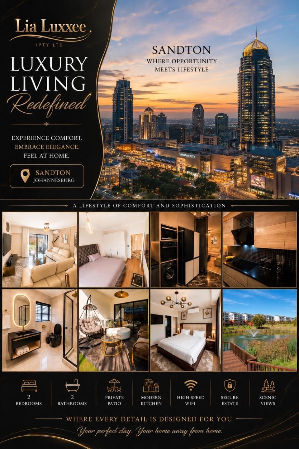 Lia Luxxee Apartment in Sandton