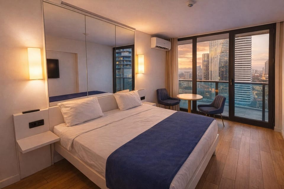Bed, Living room, Photo of the whole room, Seating area, Bedroom, wardrobe