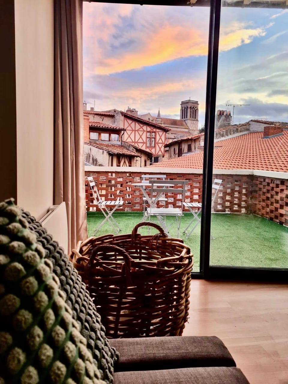 Patio, City view