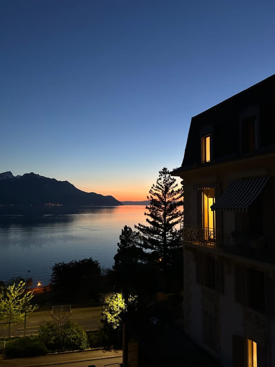 Lake view, Sunset