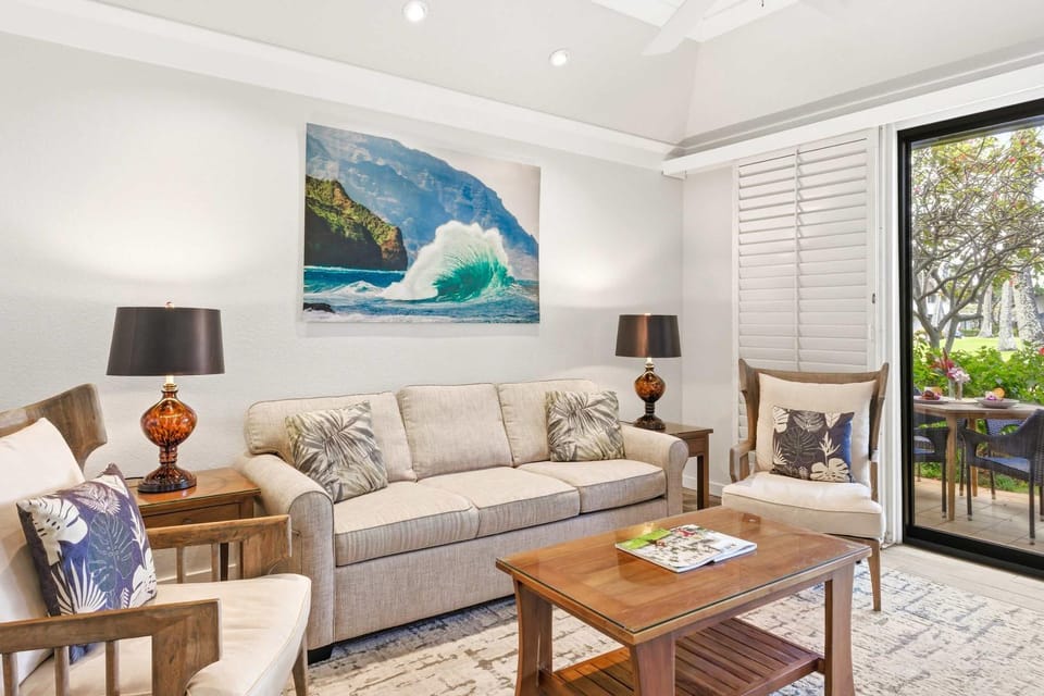 Kiahuna 183 Ground Floor Ocean View PBAC House in Poipu
