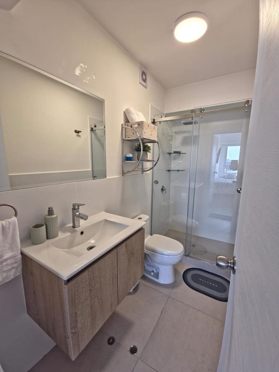 Shower, Toilet, Bathroom, towels