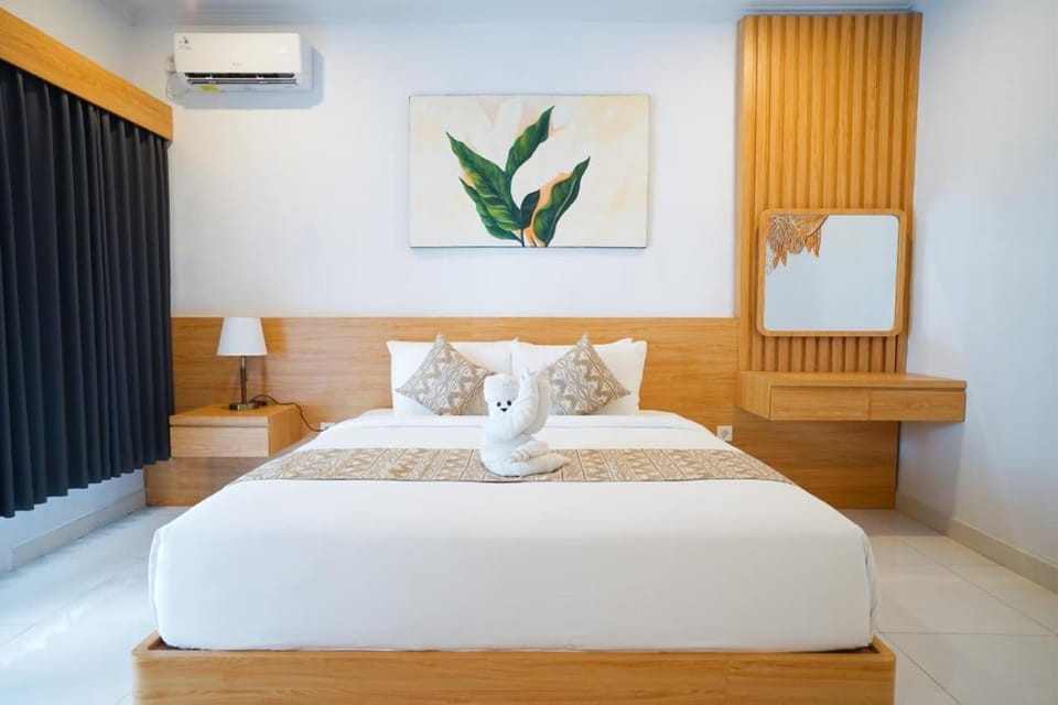 Bed, Photo of the whole room, Bedroom, air conditioner
