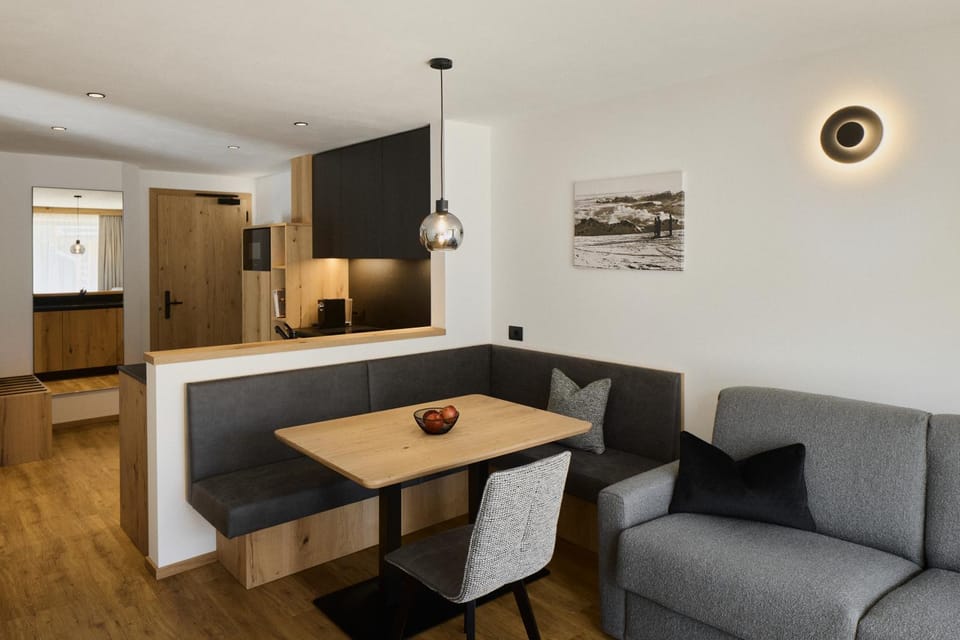 Living room, kitchen