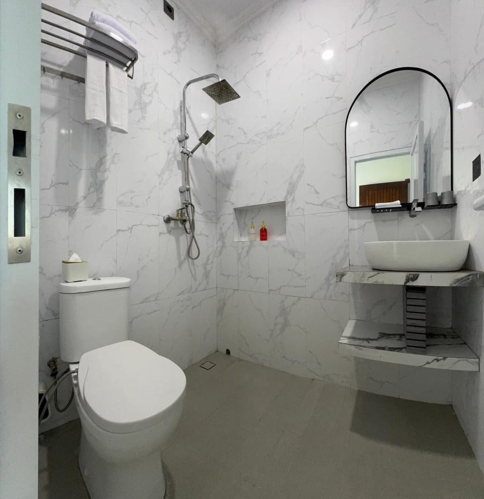 Shower, Toilet, Bathroom, towels