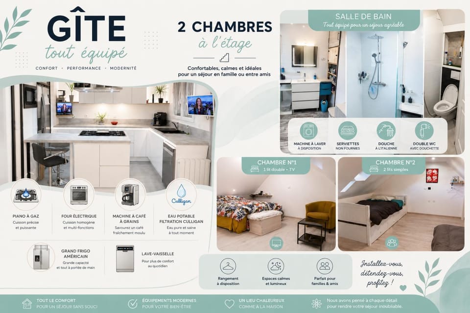 F3 maison campagne Apartment in Bourgogne-Franche-Comté