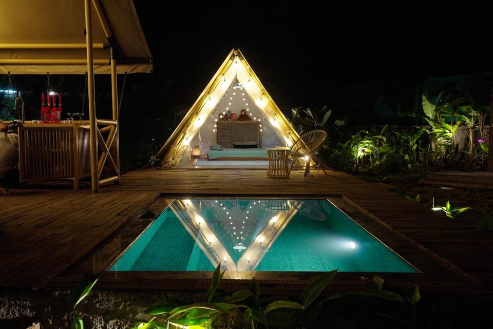 The Hidden Eden l A Misty Jungle Glamping Retreat Luxury tent in Maharashtra