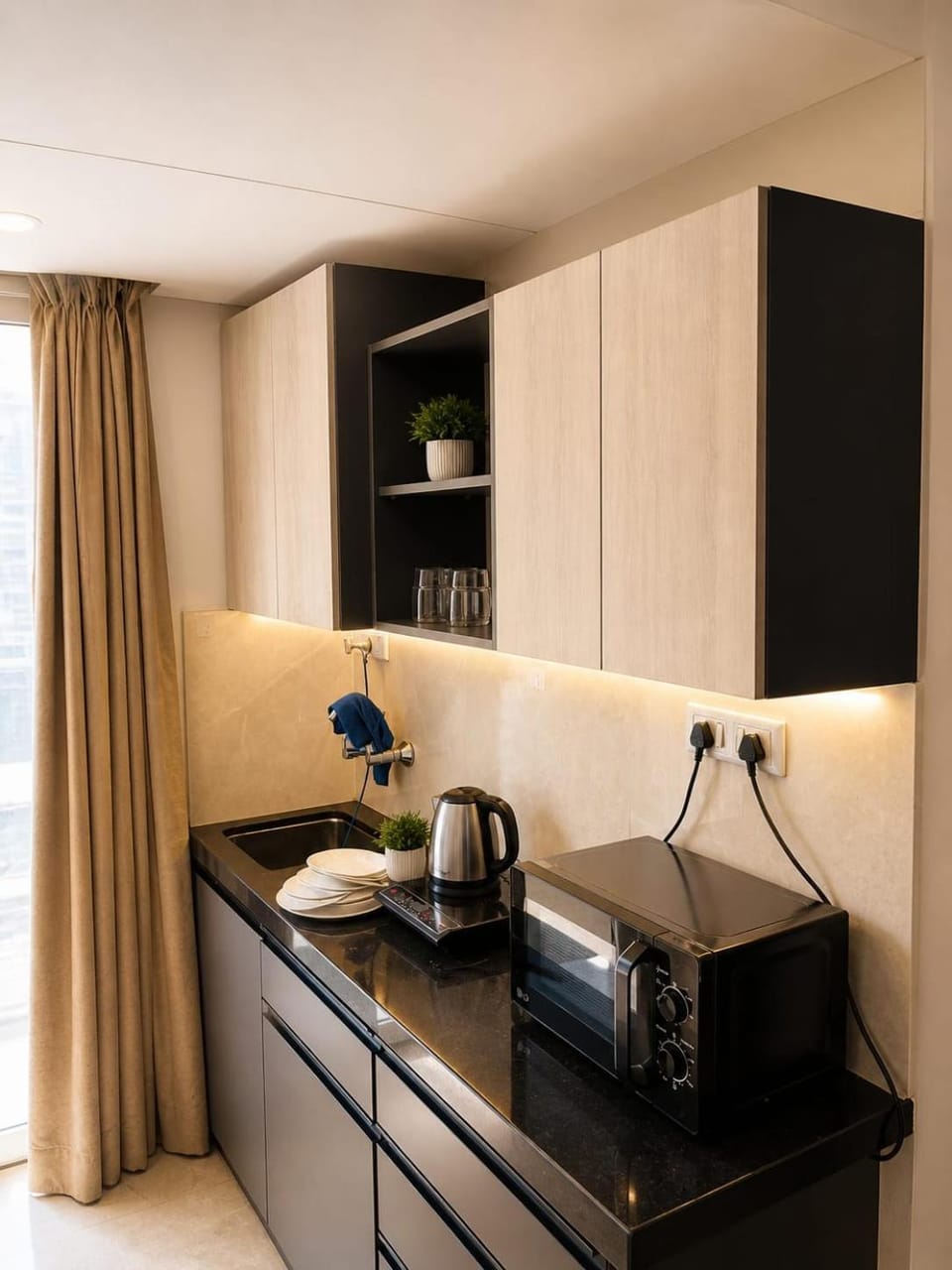 Urban Opulence 3 Luxe Studio Near Airport Apartment in Jaipur