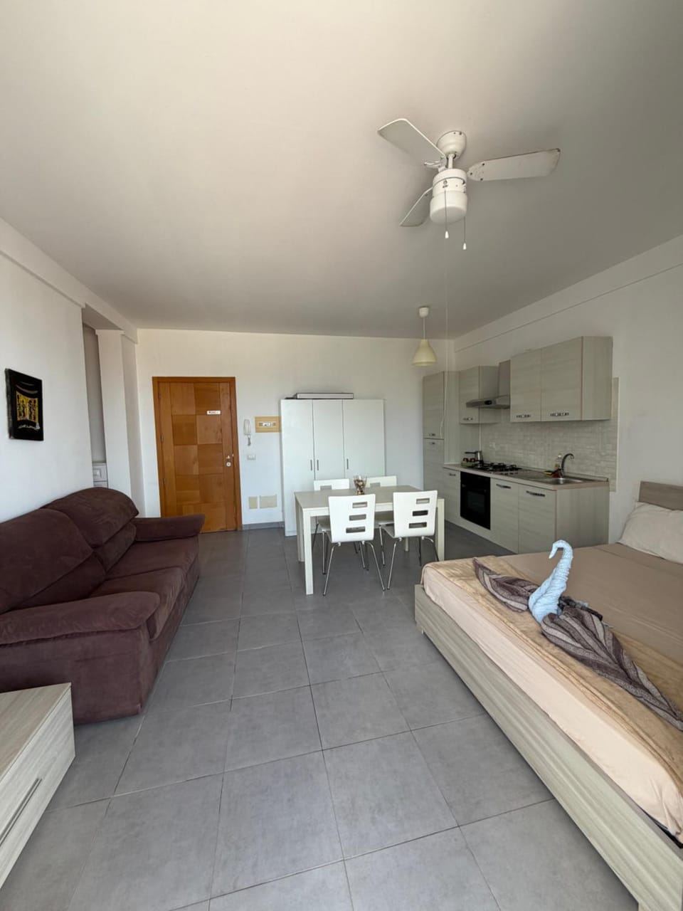 Living room, kitchen