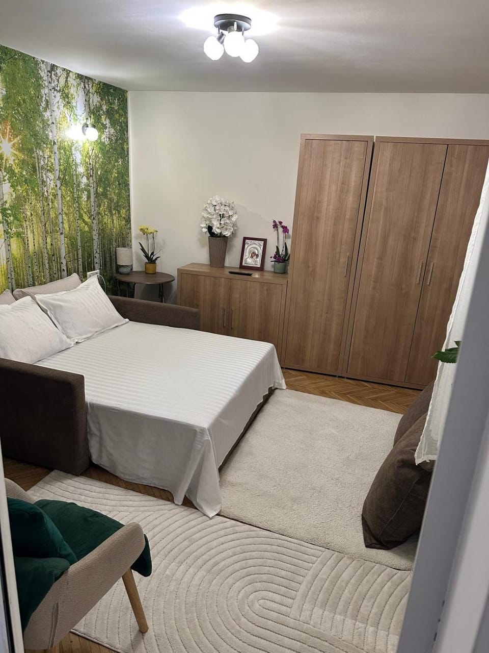 Bed, Photo of the whole room, Bedroom, wardrobe