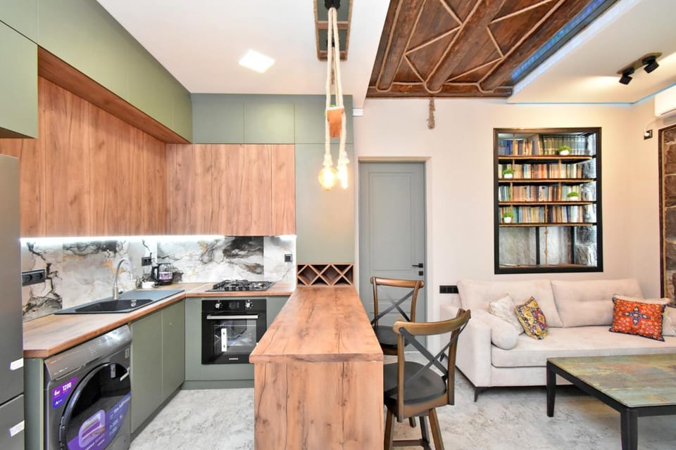 Cascade Loft Stone Fireplace Apartment Apartment in Yerevan