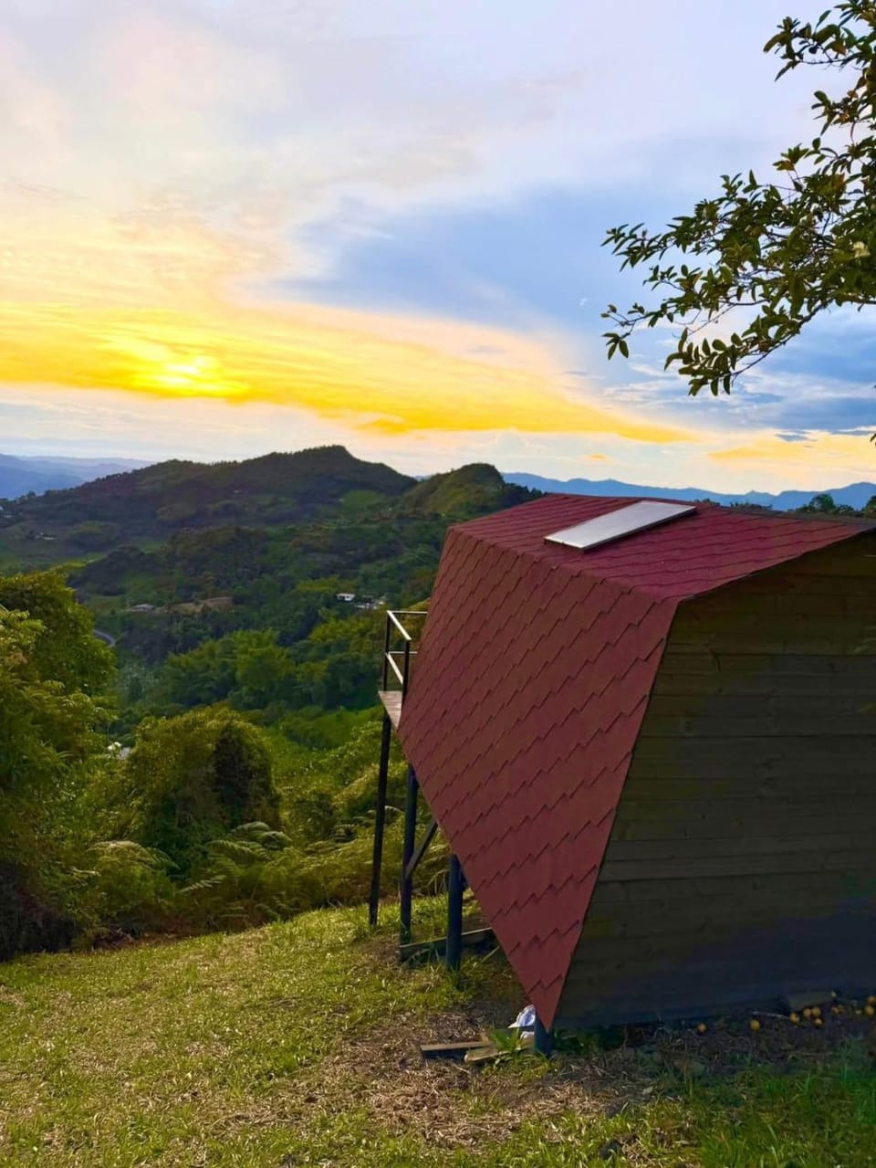 Natural landscape, Mountain view, Sunset