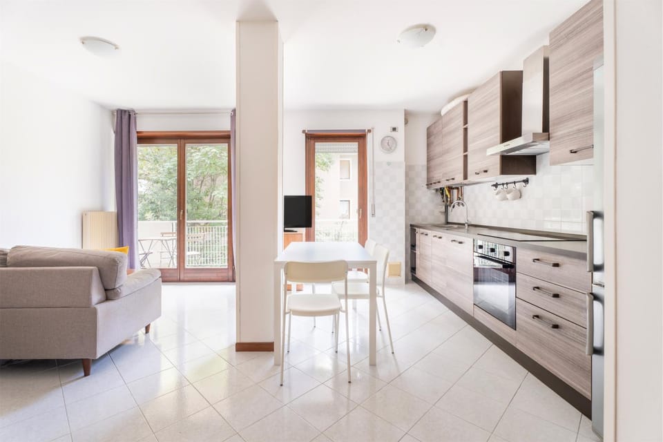 Kitchen or kitchenette, Living room, Dining area