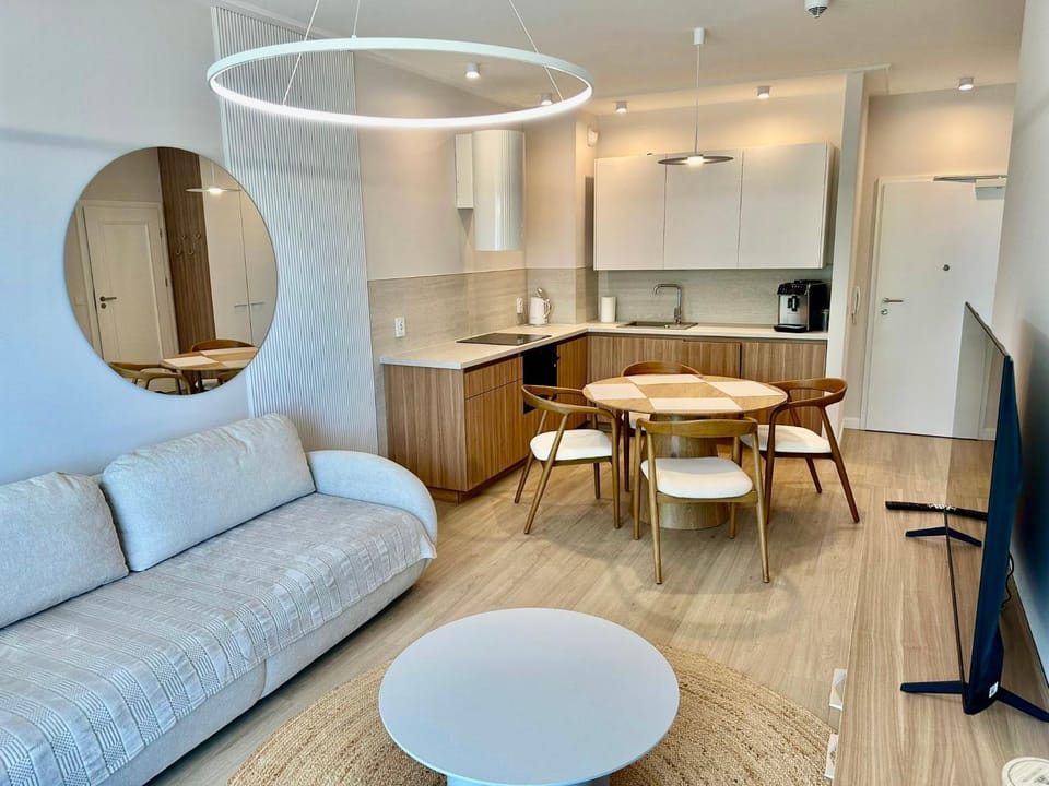 Rezydencja Niechorze F302 Eco Boho z Basenem, Sauną, Jacuzzi, przy samej PLAŻY - 5D Apartments Apartment in West Pomeranian Voivodeship, Poland