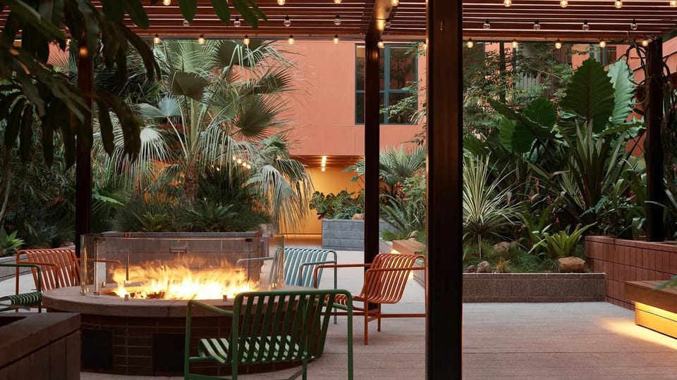 Property building, Garden, Seating area, Garden view