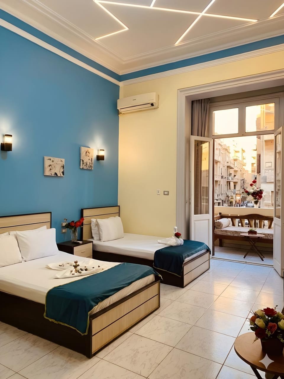 Bed, Living room, Photo of the whole room, Seating area, Bedroom, air conditioner