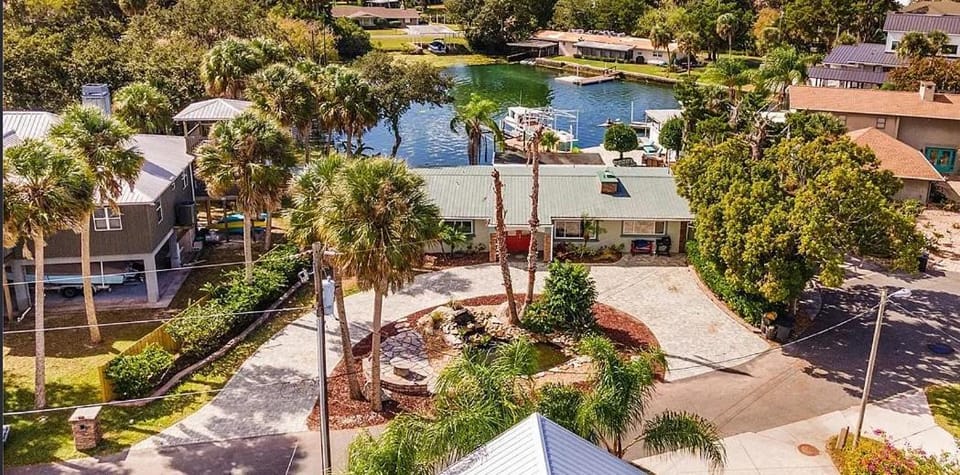 Spacious Waterfront Getaway with Heated Pool House in Florida