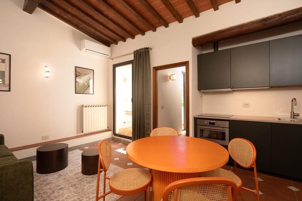 Living room, kitchen