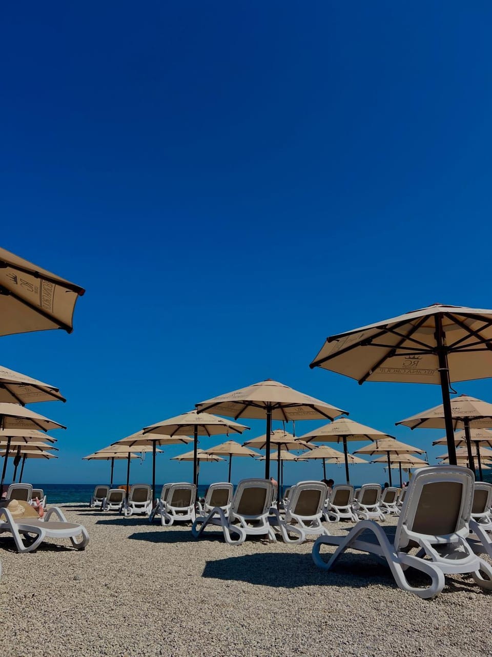 Beach, sunbed
