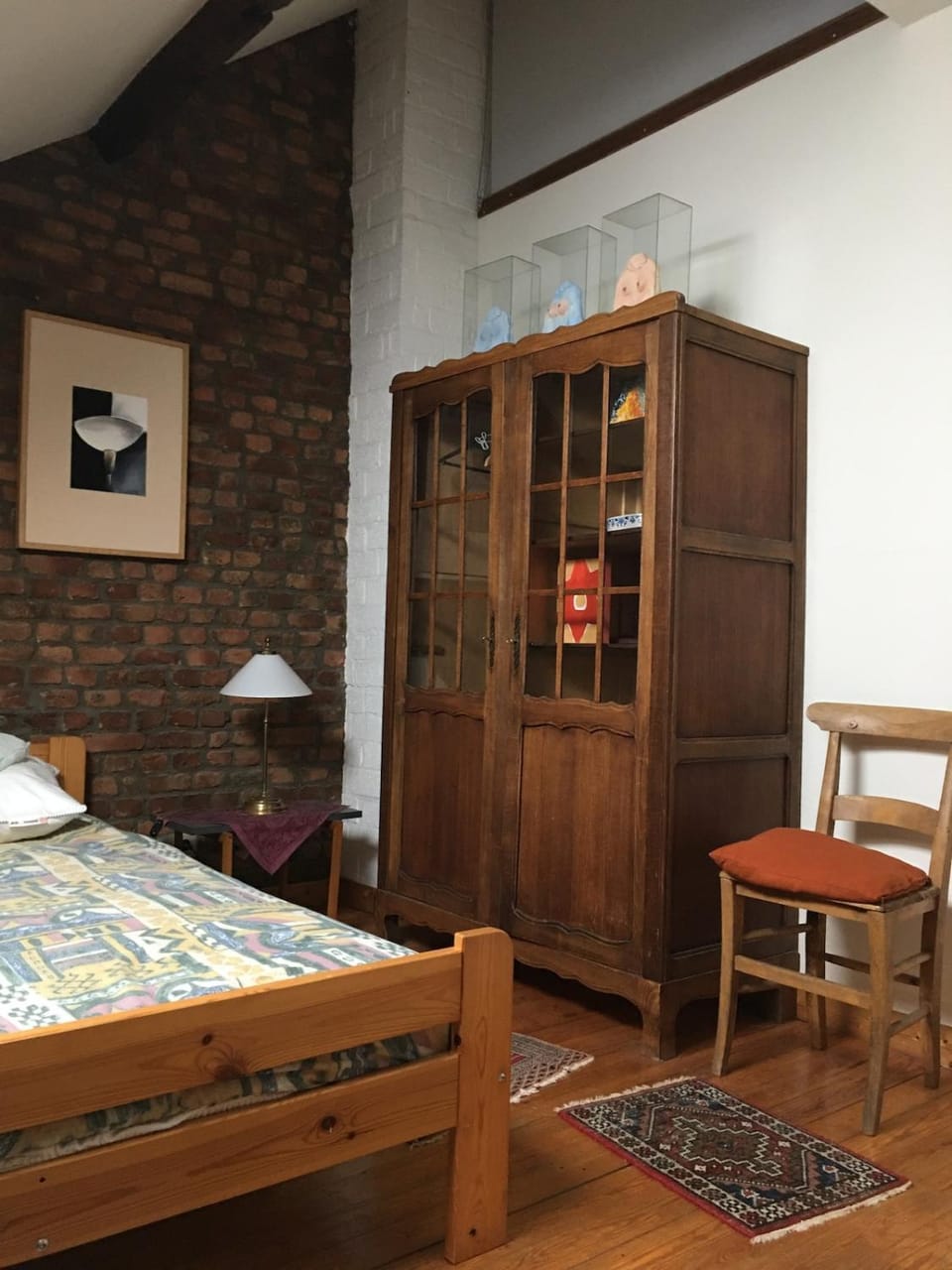 Bed, Photo of the whole room, Bedroom, wardrobe
