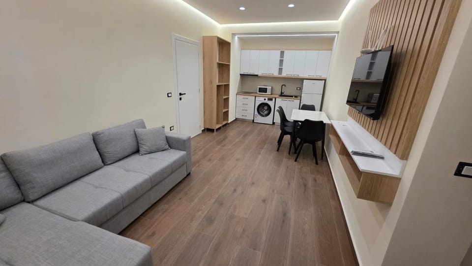 Kitchen or kitchenette, Living room, Dining area
