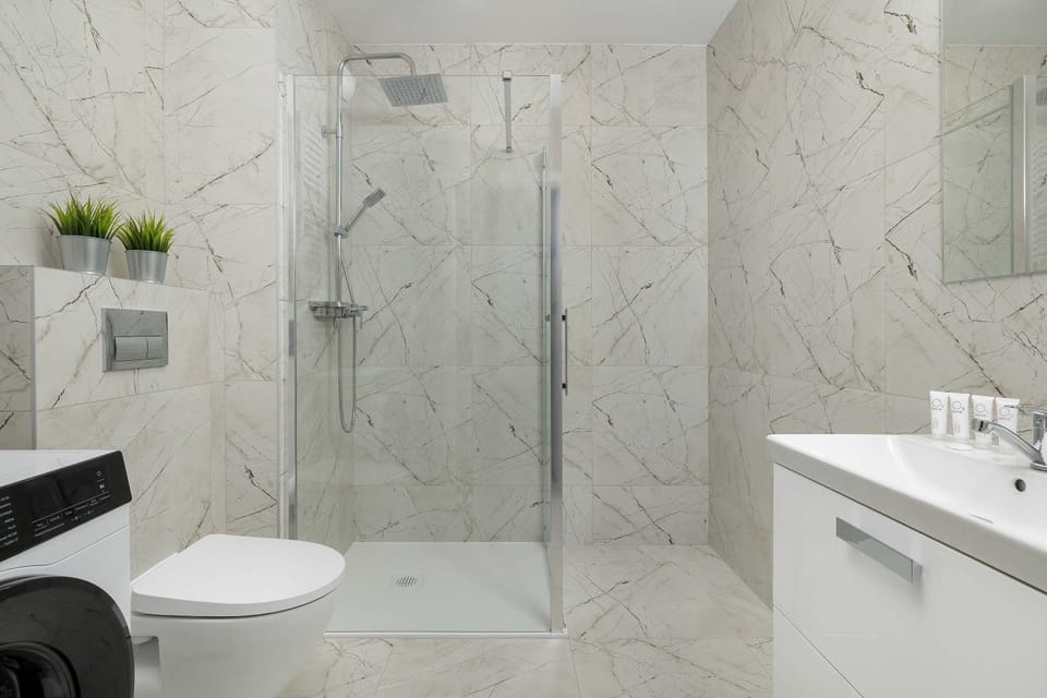 Shower, Toilet, Bathroom, washing machine