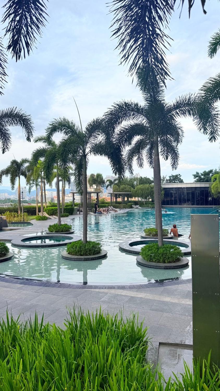 Spring, Day, Natural landscape, Garden, Garden view, Lake view, Pool view, Swimming pool