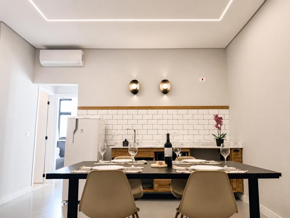 Dining area, air conditioner