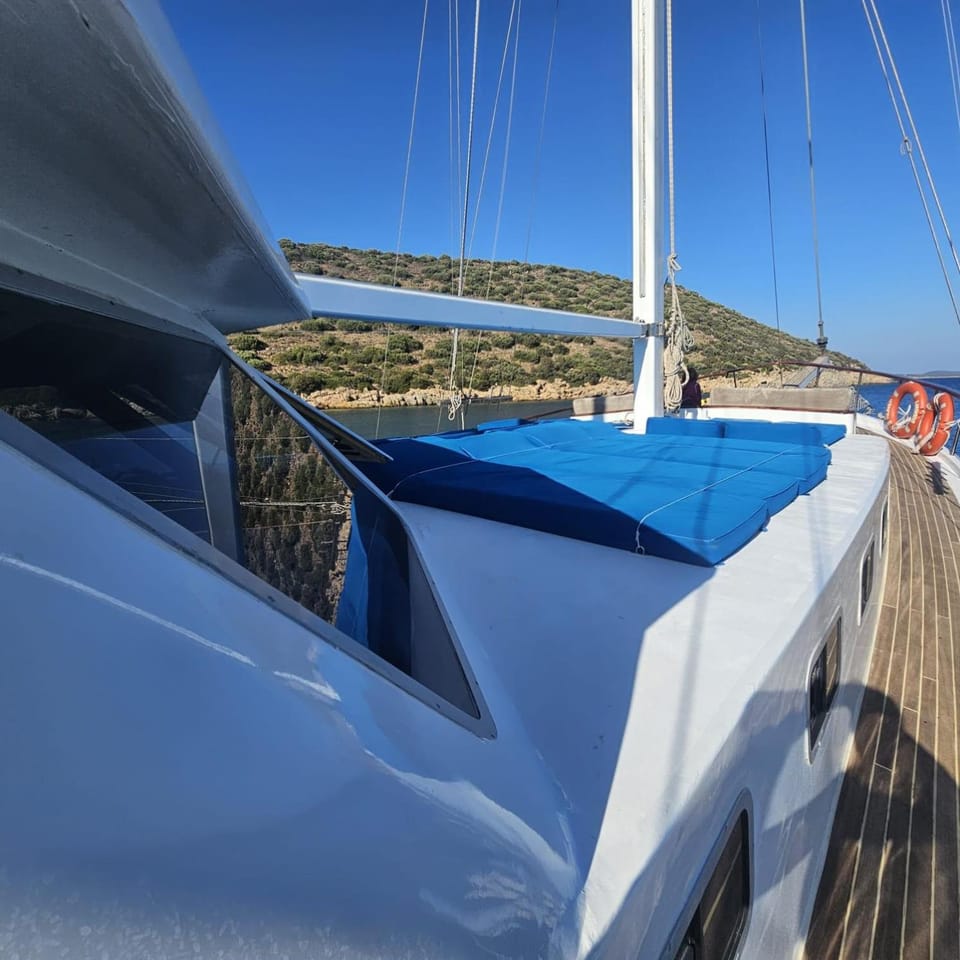 Daphne S GULET Docked boat in Bodrum