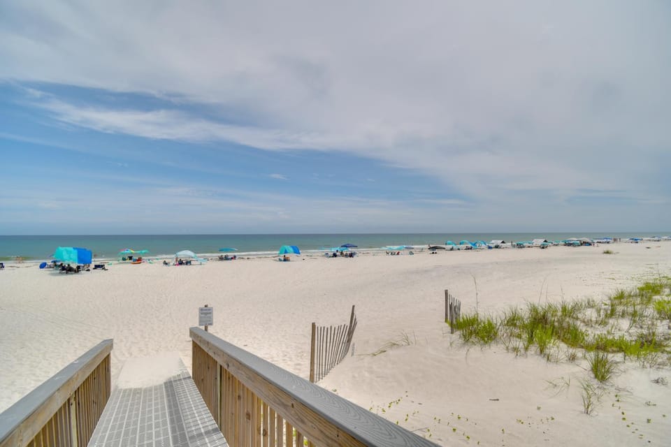 Walk to Beach! Water-View Home in Gulf Shores House in West Beach