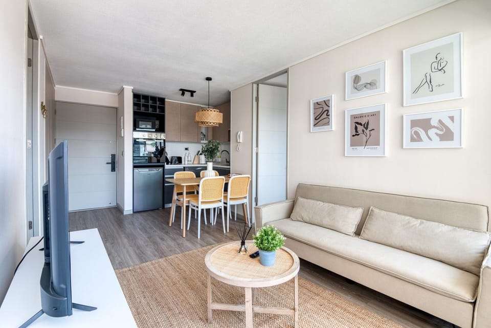 {Unico} Parking extra+2Baños + lavadora en el depa Apartment in Santiago