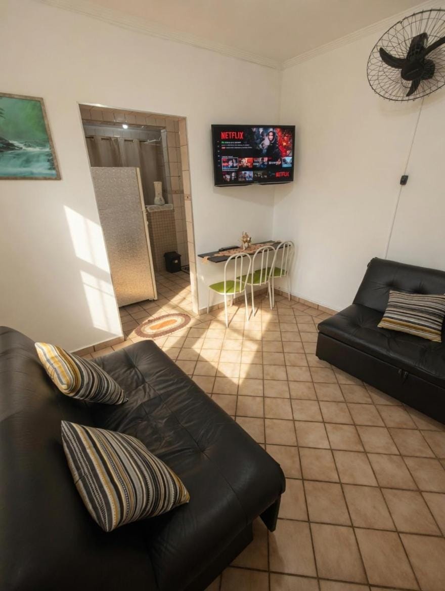Apto familiar a 50m da praia para 6 pessoas Apartment in State of São Paulo