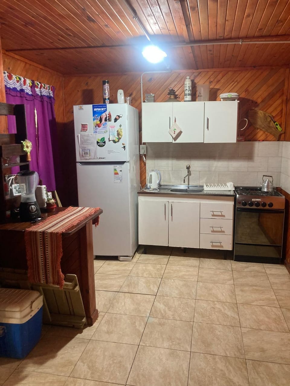 Kitchen or kitchenette, oven, stove
