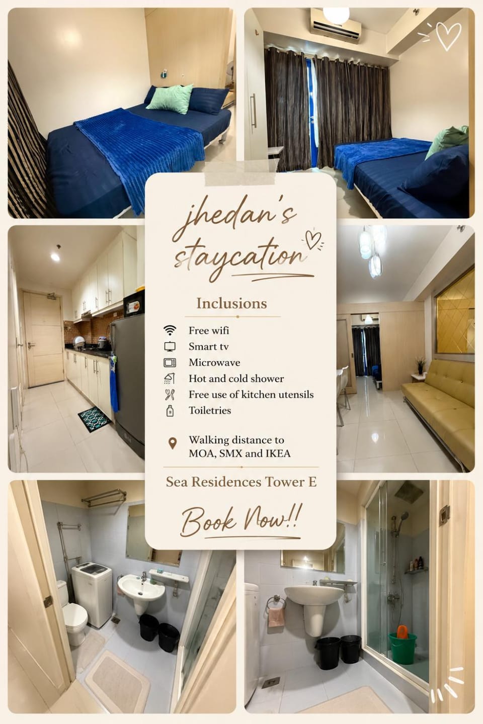 Jhedan Staycation - Sea Residences Tower E Apartment hotel in Pasay