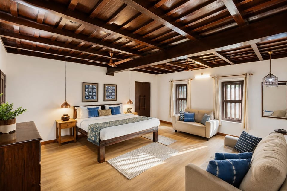 ELIVAAS Signature Tales By Tamarind 200 Year-Old 3 BHK Forest Villa with Pvt Pool, Garden, Gazebo, Backyard & Open-Air Shower Courtyard Villa in Kerala