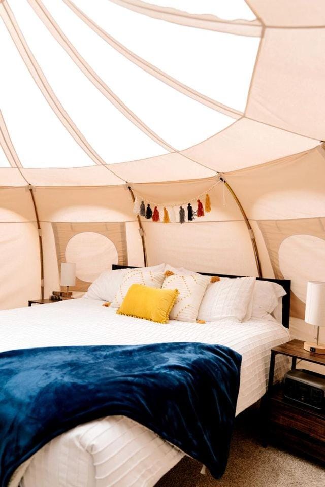 Luxurious Eco-Friendly Bell Tent, Perfect for a Couples Escape to Nature in Island Park, Idaho Luxury tent in Island Park