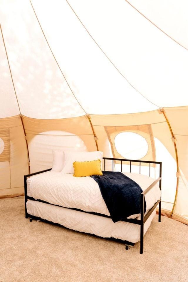 Amazing Family Bell Tent Surrounded by Nature on a Wonderful Glamping Retreat in Island Park, Idaho Luxury tent in Island Park