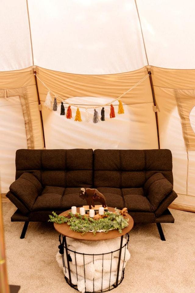 Amazing Family Bell Tent Surrounded by Nature on a Wonderful Glamping Retreat in Island Park, Idaho Luxury tent in Island Park