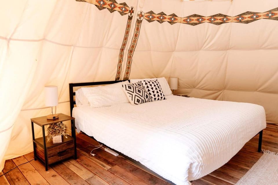 Stunning Cozy Tipi near Yellowstone for an Amazing Glamping Escape in Nature in Island Park, Idaho Luxury tent in Island Park