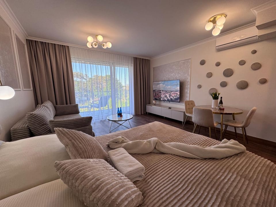 Bed, TV and multimedia, Living room, Bedroom, air conditioner