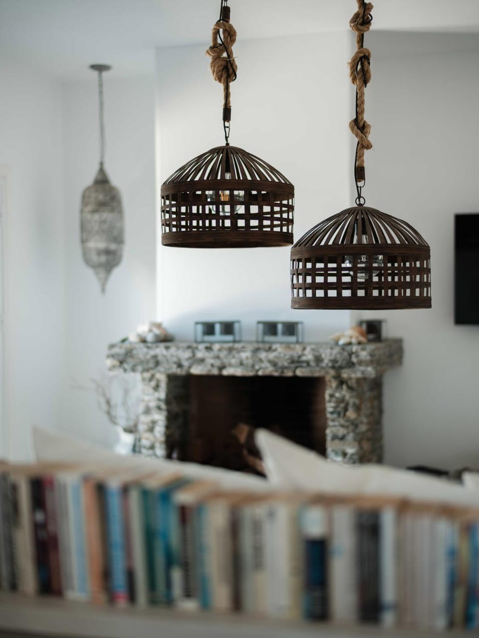 Living room, Decorative detail, fireplace
