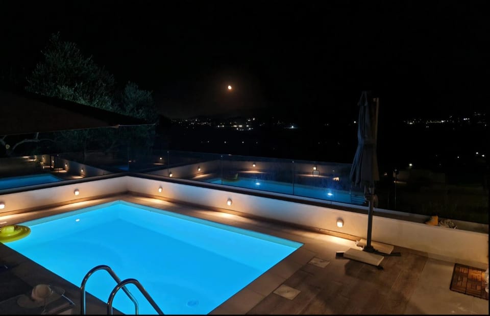 Koufos with view in countryside - Private Pool House in Crete Region