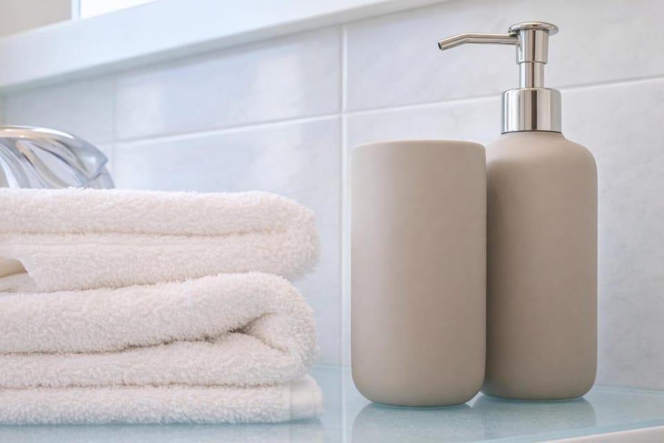 Bathroom, towels