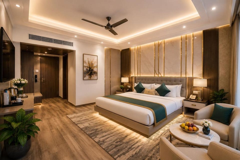 Bed, Bedroom, air conditioner