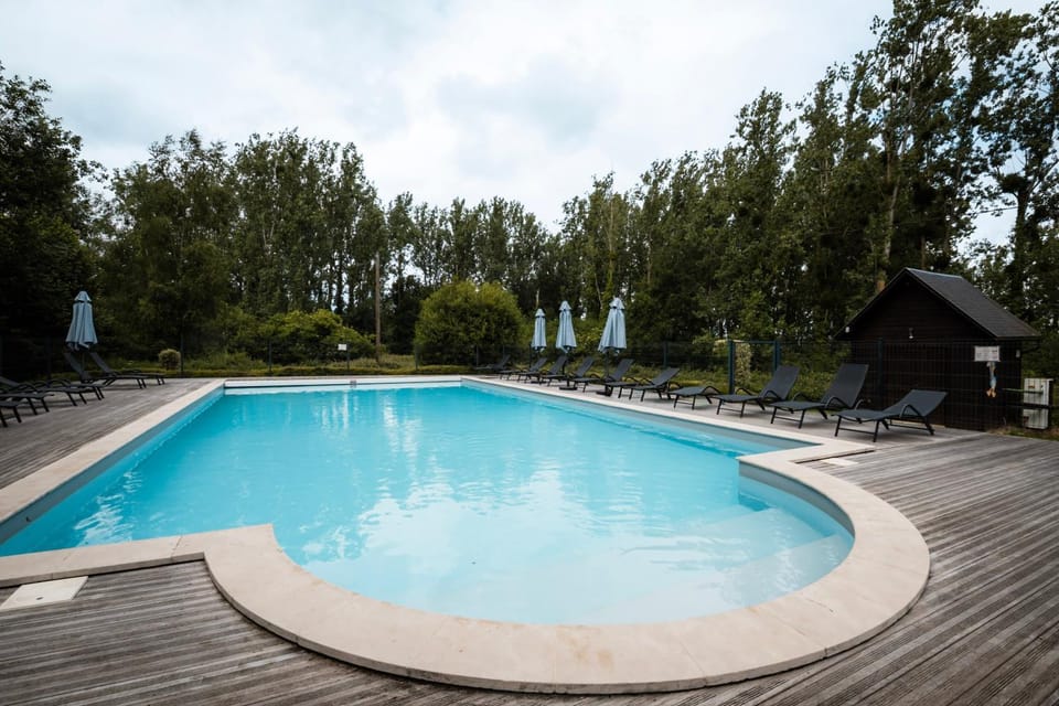 Property building, Living room, Swimming pool