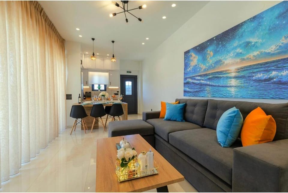 Living room, kitchen