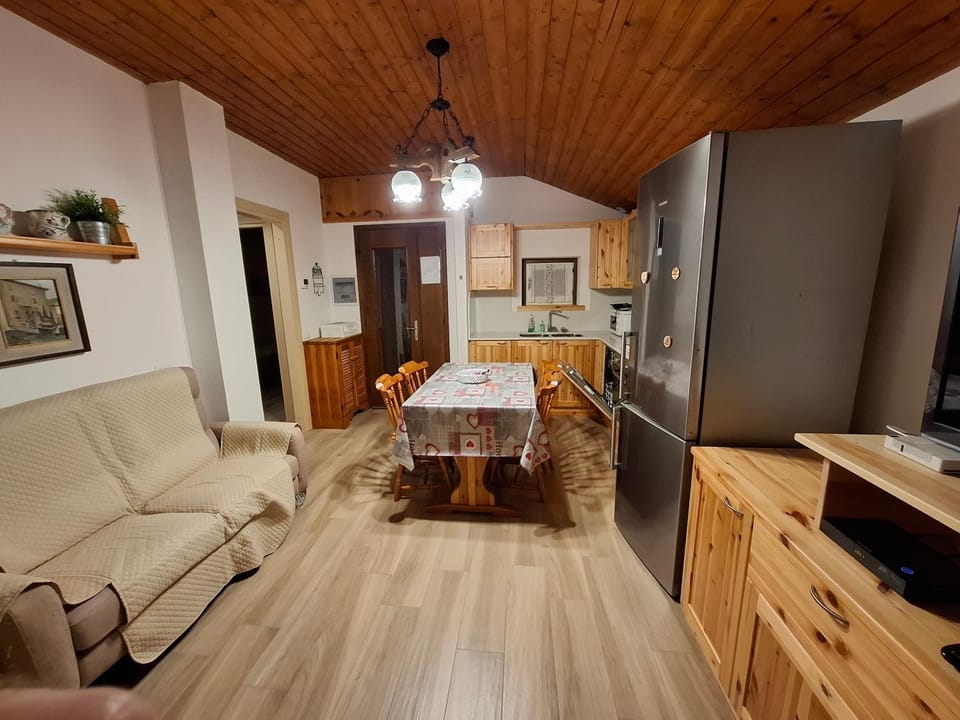 Living room, kitchen