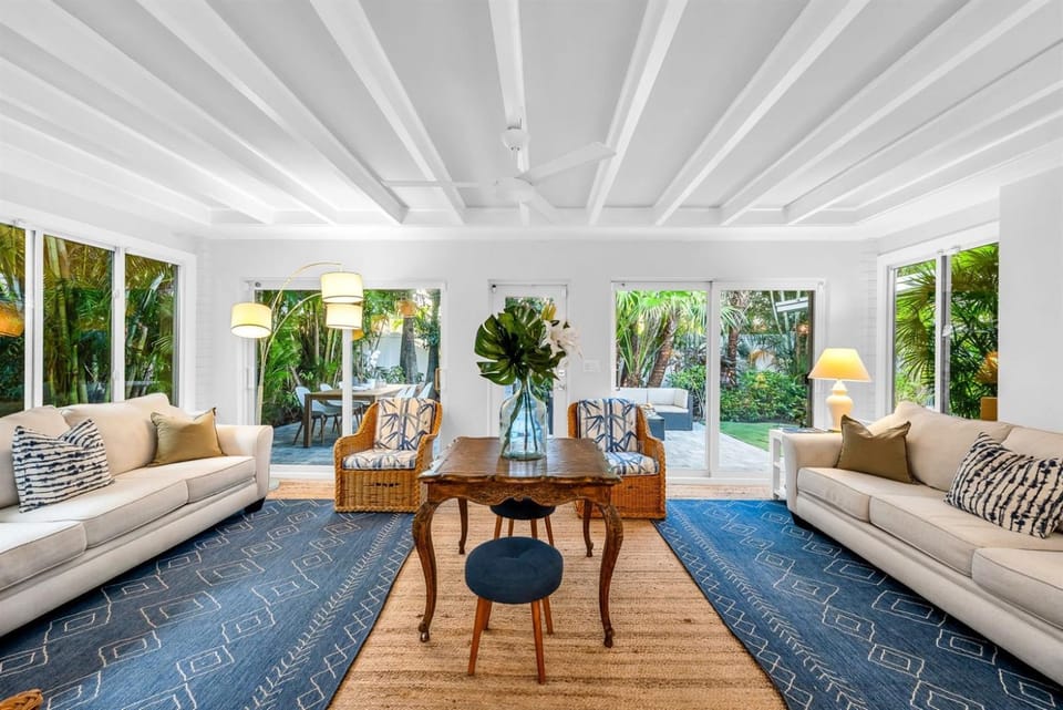 Coastal Chic Boho Surf Hideaway wPool in WPB House in West Palm Beach