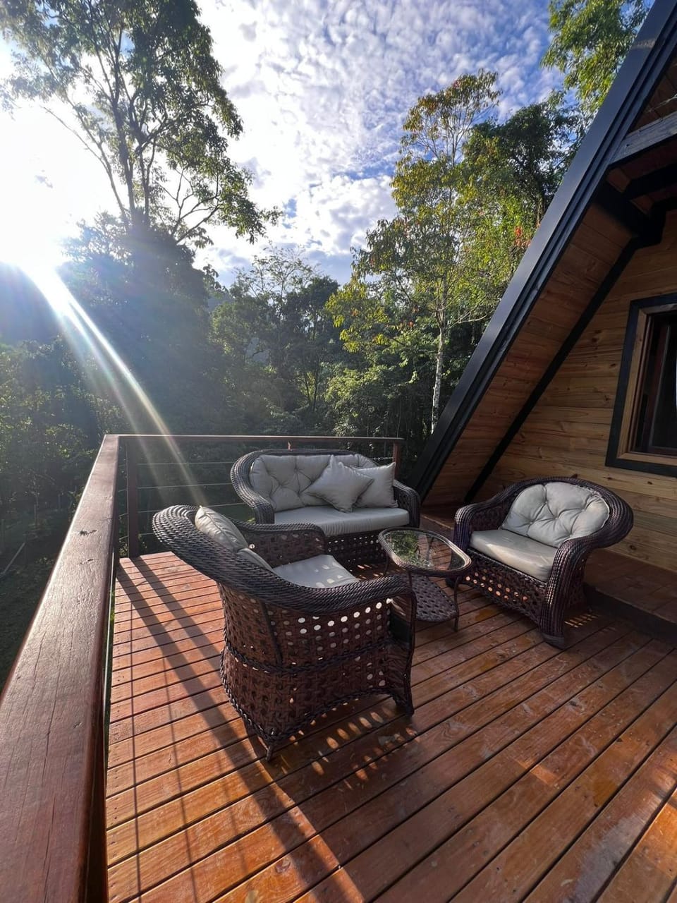 Patio, Day, Natural landscape, Garden, Balcony/Terrace, Garden view