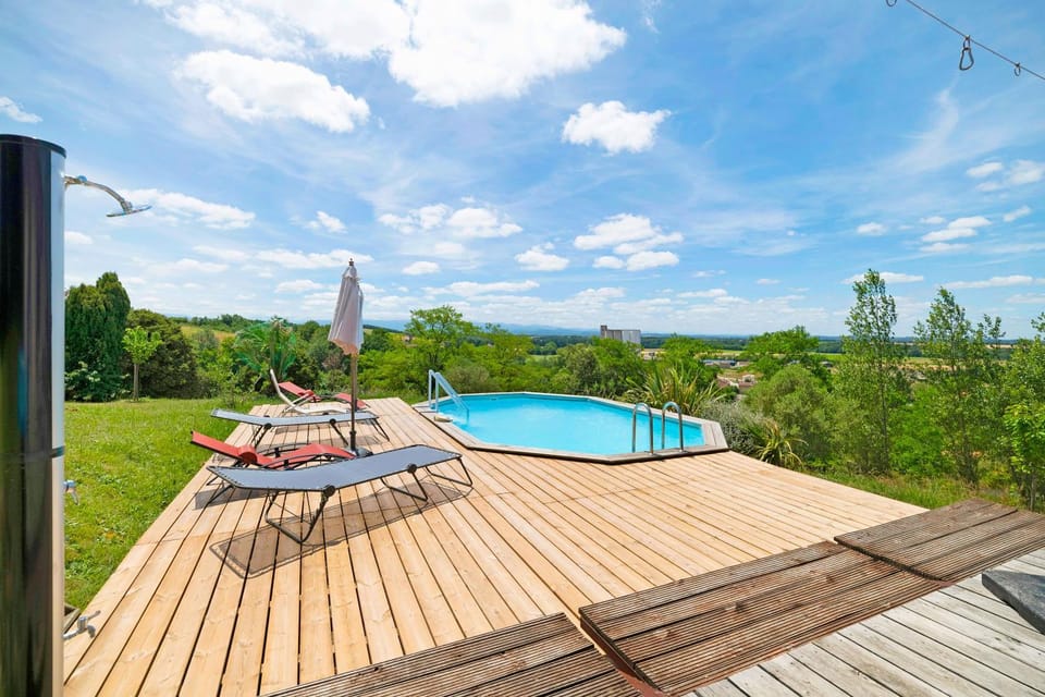 Property building, Living room, Swimming pool
